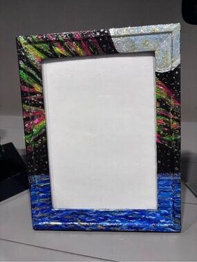 Hand-Painted 🎨 Decorative Photo Frame | “Starry Night” ✨